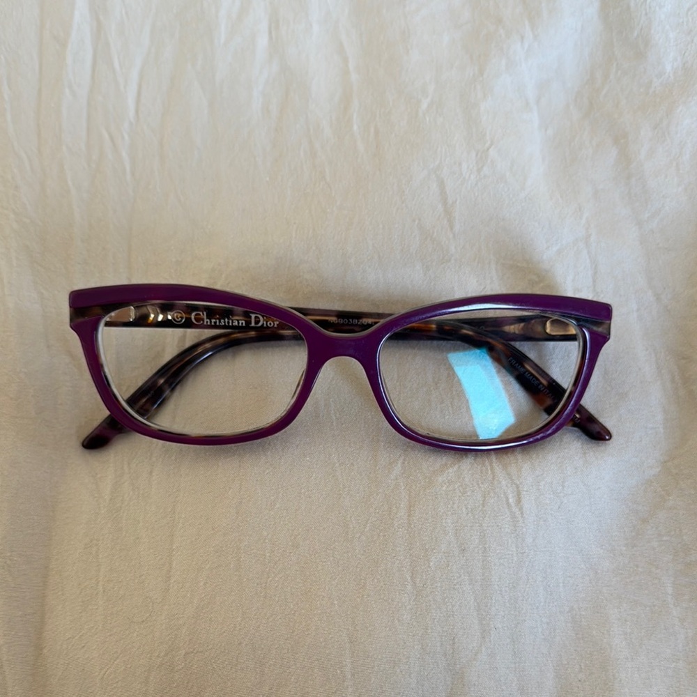 Christian Dior Purple Cat-Eye Glasses